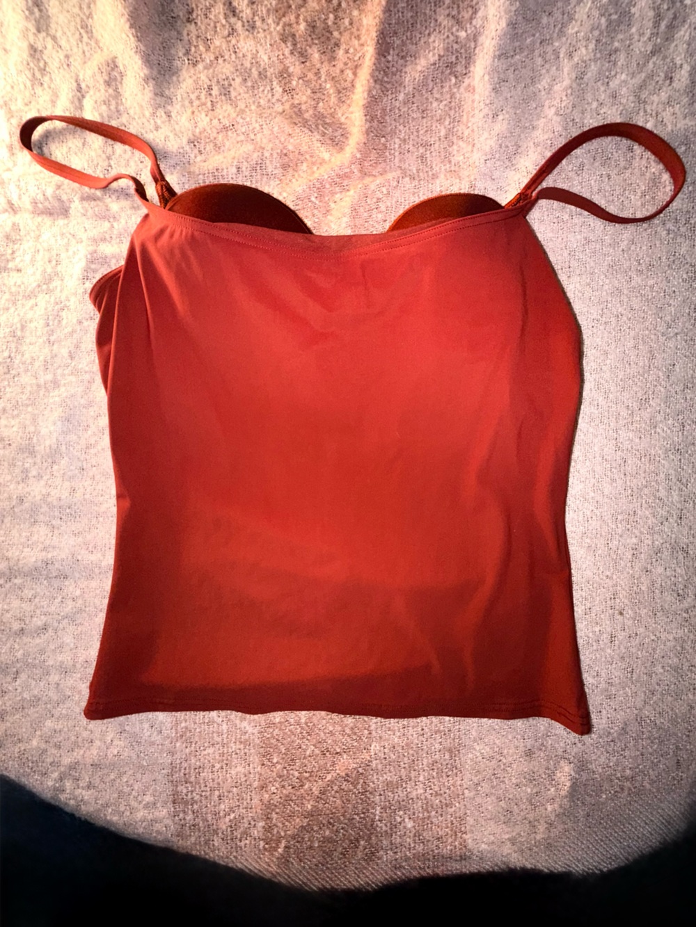 Calvin Klein 2 Pc Terracotta Swim Set Tankini Bikini Size 16 bathing suit CK - Picture 11 of 16